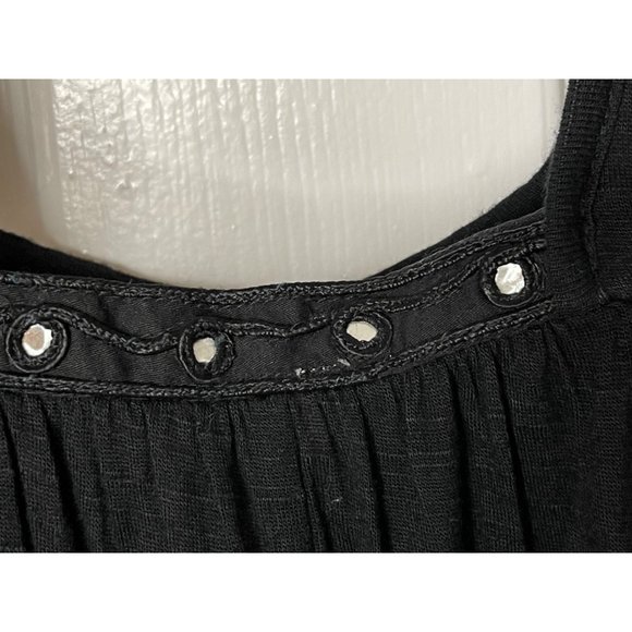 Free People Embellished Mirror Jeweled Jewel Ornate Exotic Blouse Top NWT - Picture 10 of 16